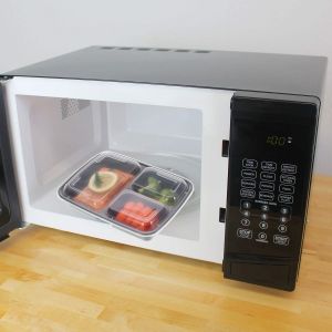 עולם ספורטיבי חדש תוספים תזונתיים ייחודיים קופסות אחסון אוכל המחולקות לשלושה חלקים שונים - מיועדות לחימום במיקרוגל ושימוש רב פעמי - Freshware Meal Prep Containers [21 Pack] 3 Compartment with Lids, Food Storage Bento Box | BPA Free 