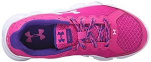 עולם ספורטיבי חדש בנות נעלי ריצה מקצועיות לנשים  , אנדר ארמור-  Under Armour Micro G Assert 6 Kids Girls Running Trainer Pink/Purple - BNIB 