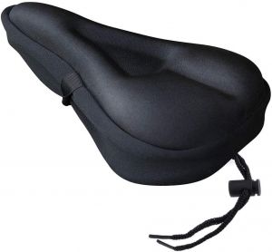 כיסוי ג'ל פזיותרפי למושב האופנים תוצרת זרקו - (Zacro -  Extra Soft Gel Bicycle Seat - Bike Saddle Cushion with Water&Dust Resistant Cover (Black