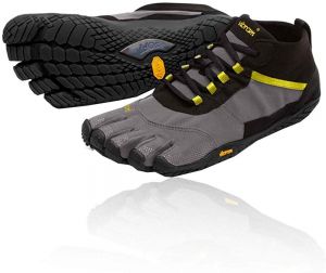 עולם ספורטיבי חדש בנים נעלי רגל יחפה, הליכה וטרקים לגברים תוצרת ויברם - Vibram Five Fingers Men's V-Trek Trail Hiking Shoe