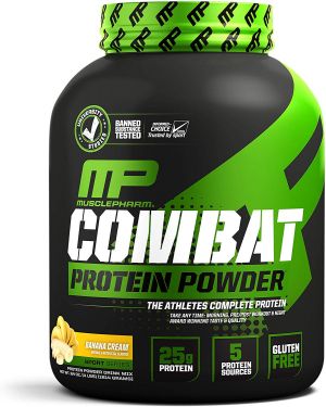 אחת מאבקות החלבון הפופולריות ביותר בעולם תוצרת מסל פארם - MusclePharm Combat Protein Powder