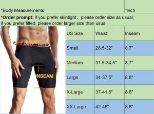 עולם ספורטיבי חדש בנים מכנס טייץ' לגברים מעולה לחימום וכושר בחוץ - Neleus Men's Compression Shorts Pack of 3