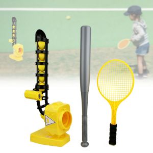 עולם ספורטיבי חדש ציוד חוץ מכונת כדורי טניס לילדים למשחק בחוץ    -  Kids Outdoor Fitness Tennis Automatic Ball Machine Baseball Sports Equipment