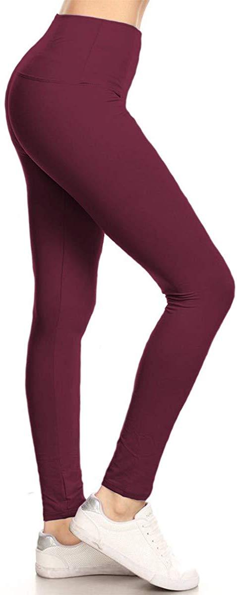עולם ספורטיבי חדש בנות Leggings Depot High Waisted Leggings -Soft & Slim - Solid Colors & 1000+ Prints